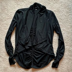 Black Yoga Cardigan Wrap